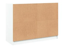 Aparador blanco 102x37x75,5 cm madera contrachapada