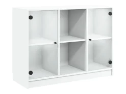 Aparador blanco 102x37x75,5 cm madera contrachapada