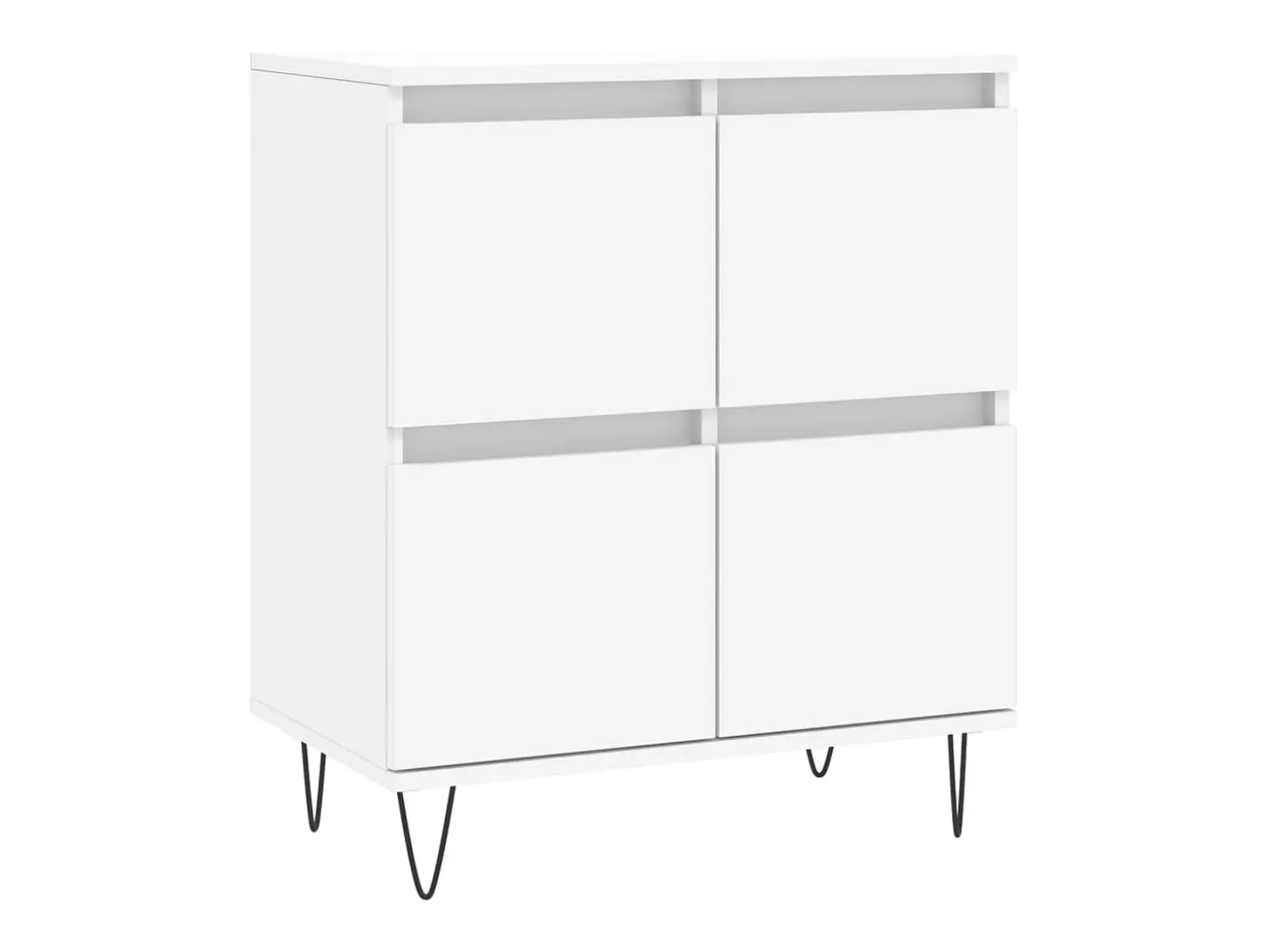 Aparador Blanco 60x35x70 cm Madera de Ingeniería