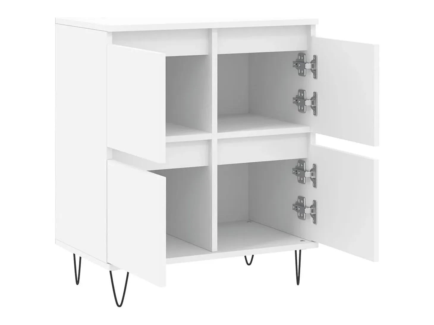 Aparador Blanco 60x35x70 cm Madera de Ingeniería