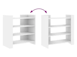 Aparador blanco 73,5x35x75 cm madera de ingeniería