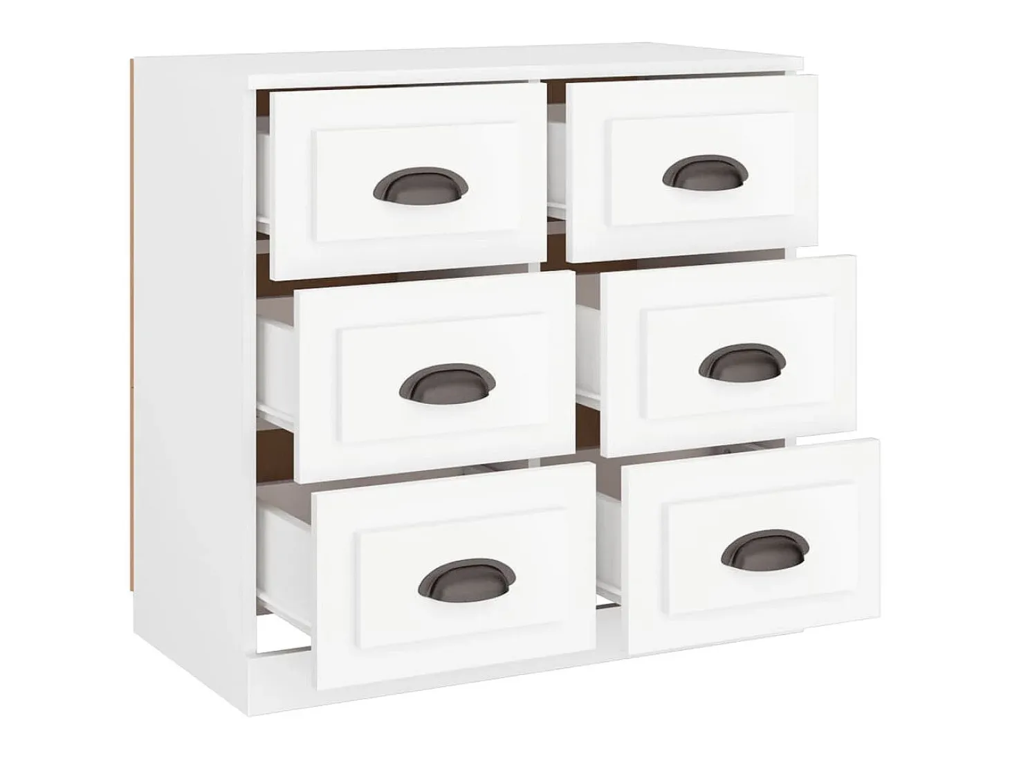 Aparador blanco 70x35,5x67,5 cm madera de ingeniería