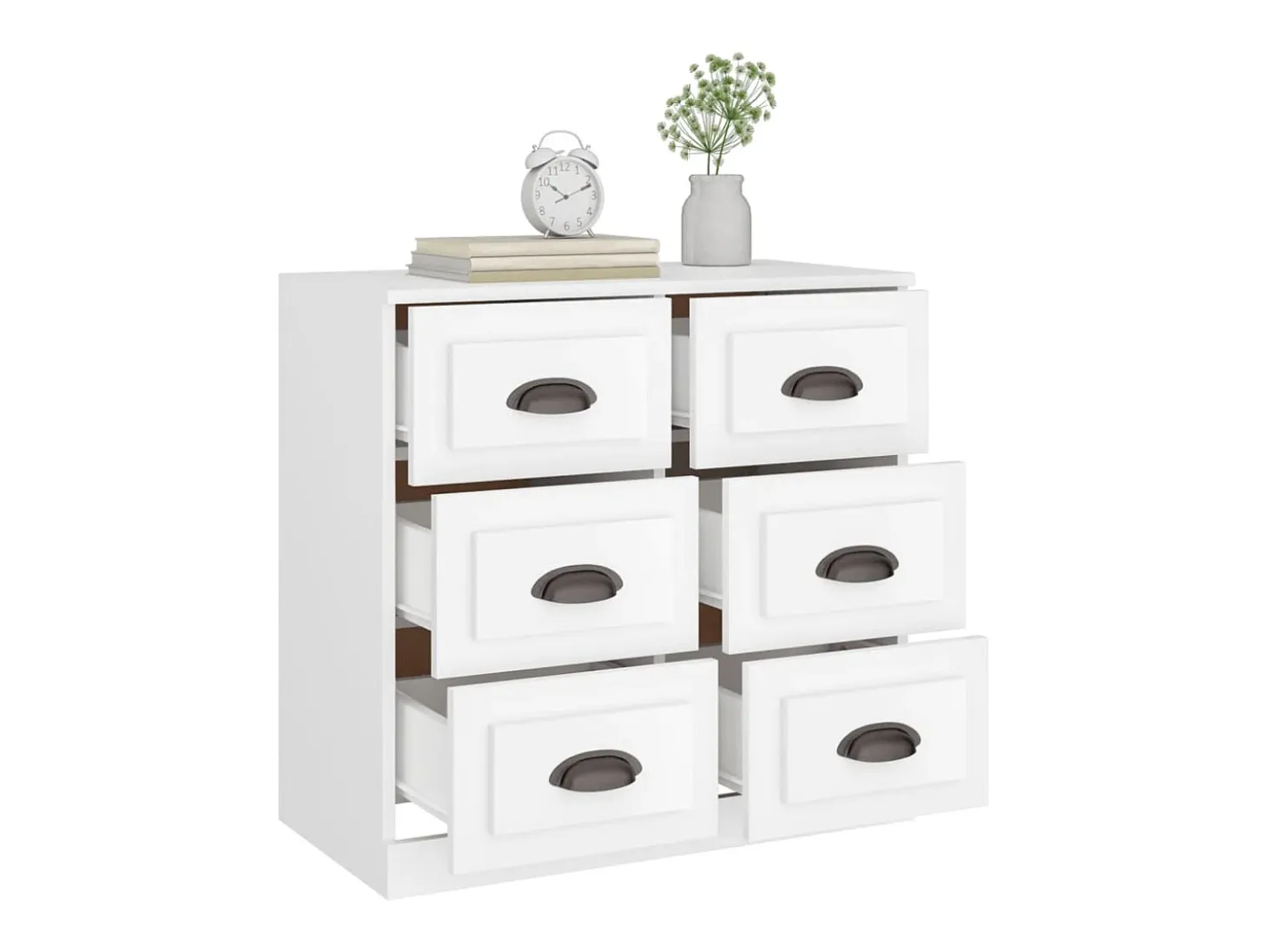 Aparador blanco 70x35,5x67,5 cm madera de ingeniería