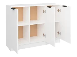 Aparador Blanco 90,5x30x70 cm Madera de Ingeniería