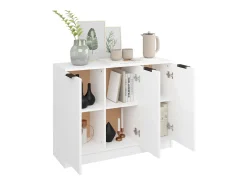 Aparador Blanco 90,5x30x70 cm Madera de Ingeniería