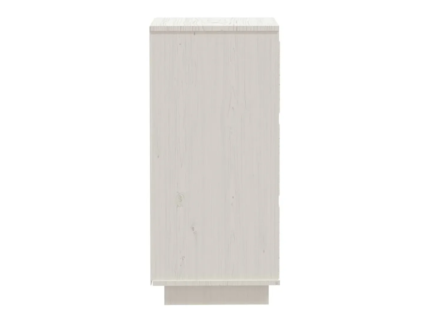 Aparador Blanco 32x34x75 cm Madera Maciza de Pino