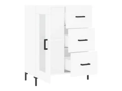 Aparador blanco 69,5x34x90 cm madera de ingeniería