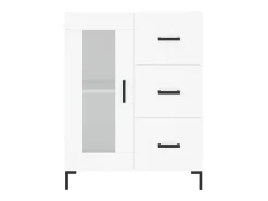 Aparador blanco 69,5x34x90 cm madera de ingeniería