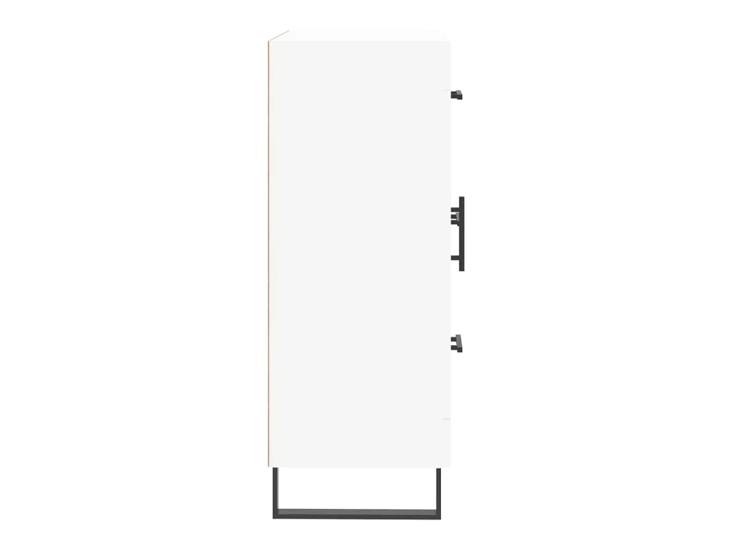 Aparador blanco 69,5x34x90 cm madera de ingeniería