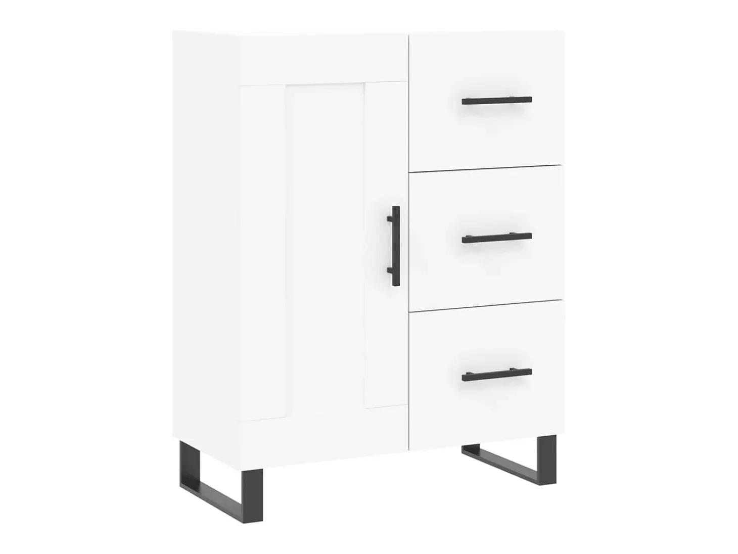 Aparador blanco 69,5x34x90 cm madera de ingeniería