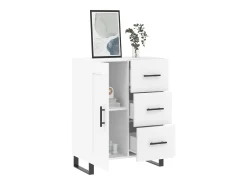 Aparador blanco 69,5x34x90 cm madera de ingeniería