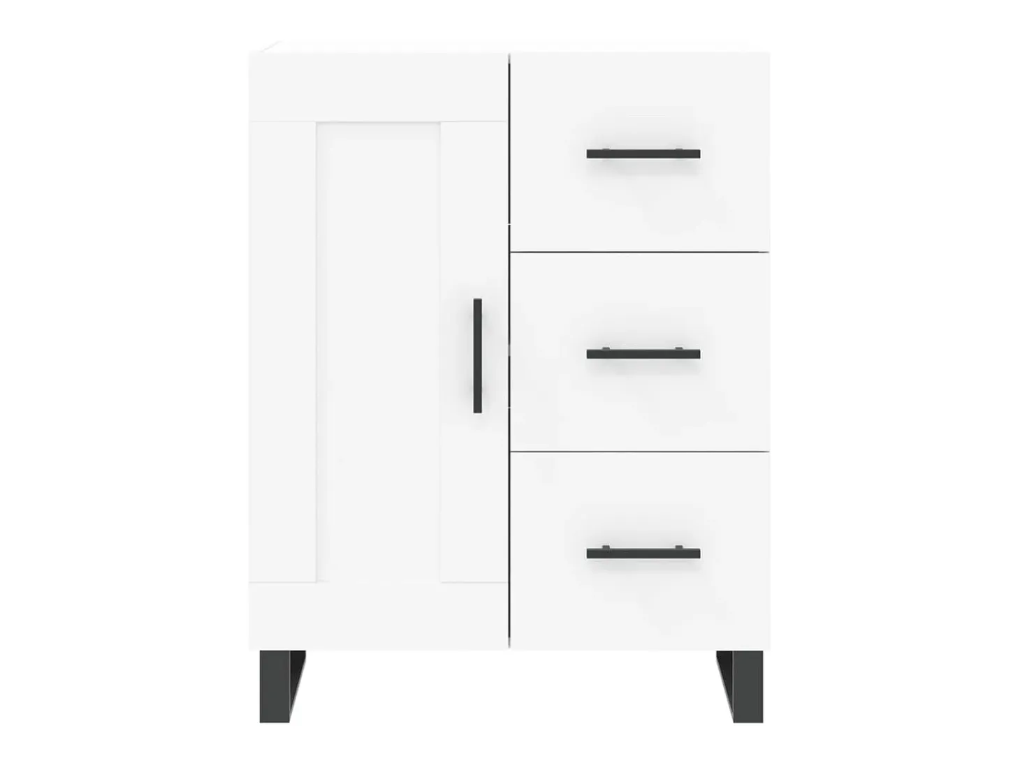 Aparador blanco 69,5x34x90 cm madera de ingeniería