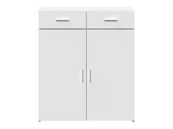 Aparador blanco 80x42,5x93 cm madera contrachapada
