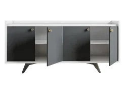 Aparador Bled Antracita Blanco 150x40x75 cm