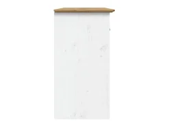 Aparador BODO madera maciza pino blanco y marrón 115x43x79,5 cm ES67640
