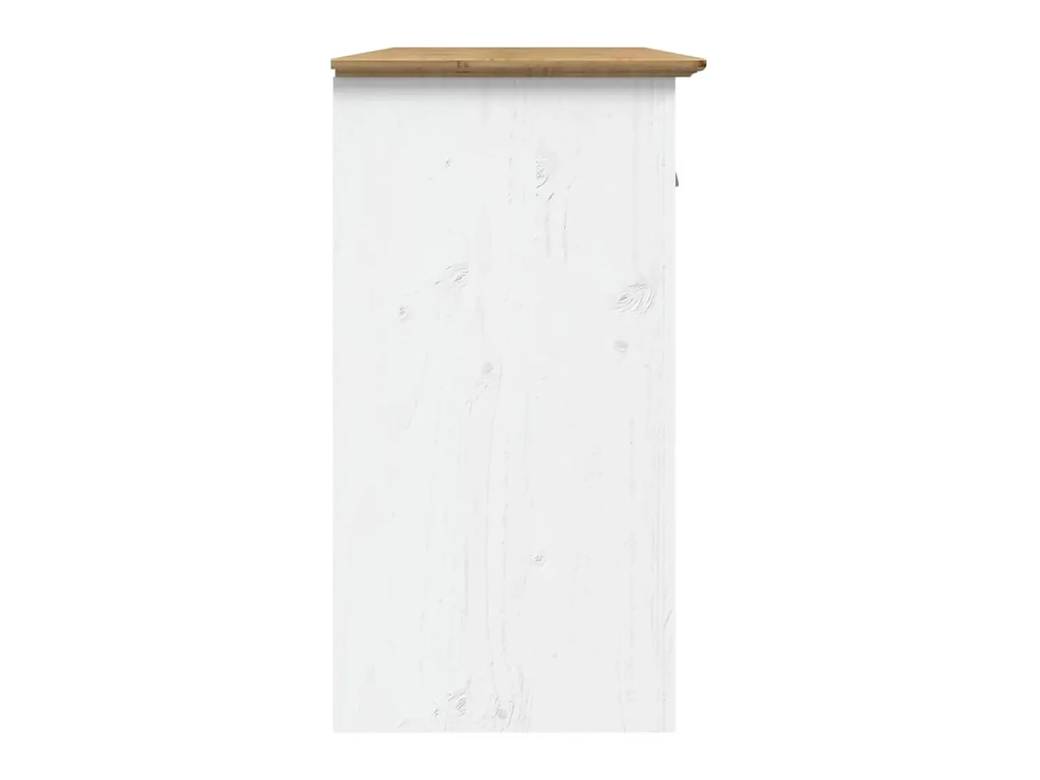 Aparador BODO madera maciza pino blanco y marrón 115x43x79,5 cm ES67640
