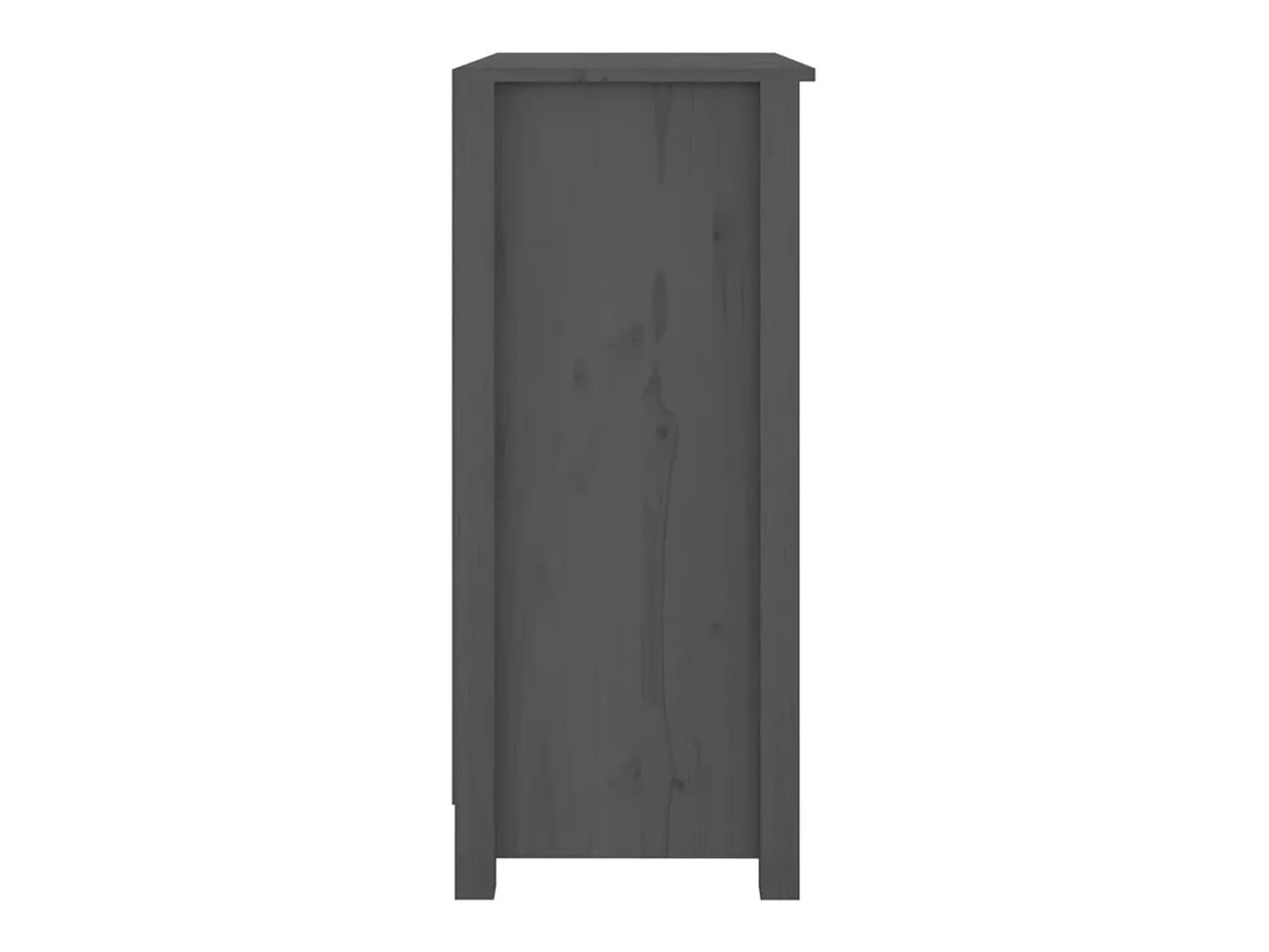 Aparador buffet cómoda armario mueble organizador cocina salón salón 70 x 35 x 80 cm madera maciza de pino gris 02_0031802