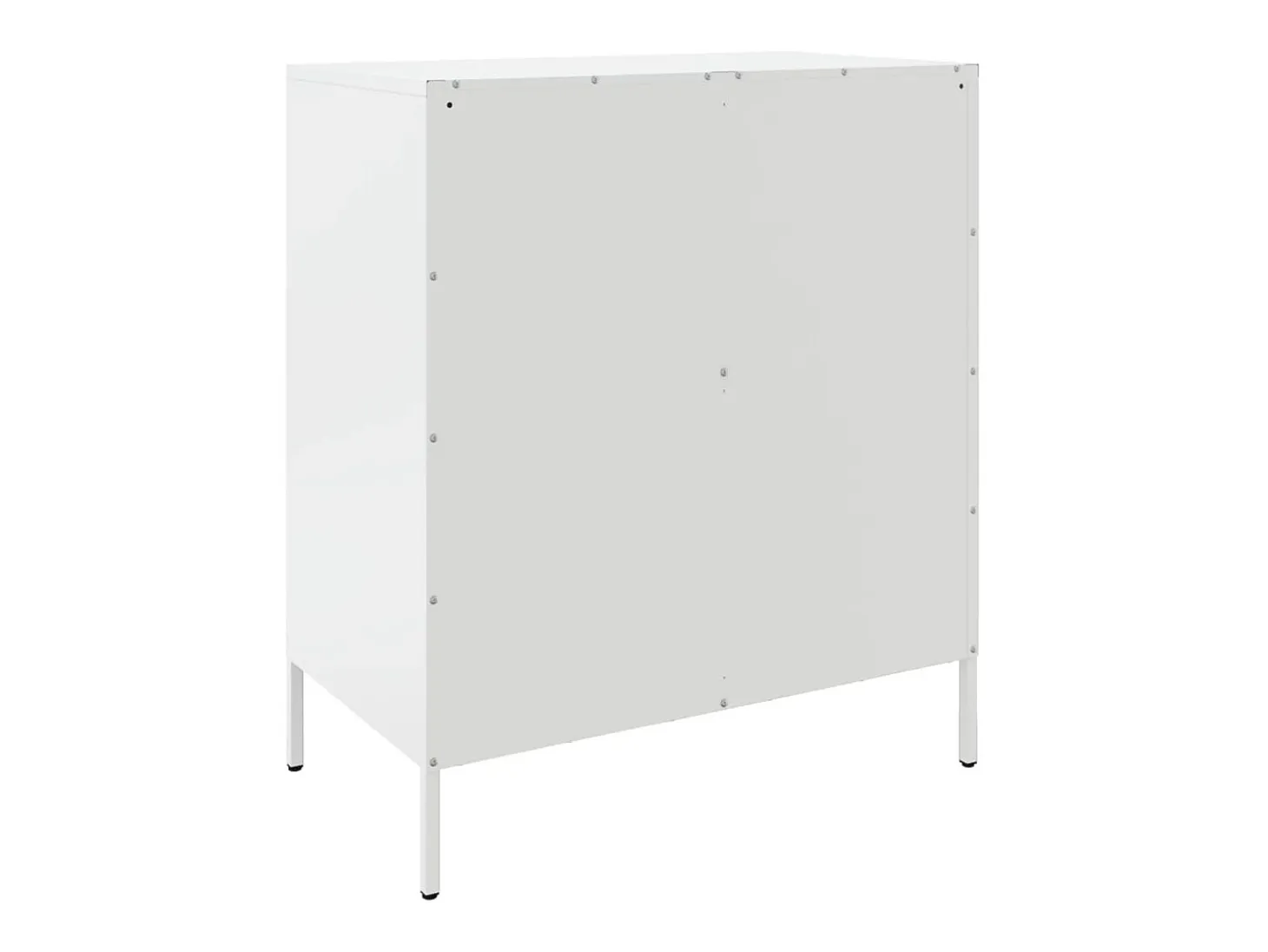 Aparador buffet cómoda armario mueble organizador cocina salón salón 68 x 39 x 79 cm acero blanco 02_0030393