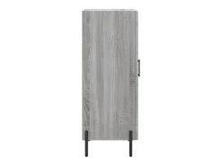 Aparador buffet cómoda armario unidad de almacenamiento organizador cocina salón salón Sonoma 34,5 x 34 x 90 cm madera contrachapada gris 02_0036334