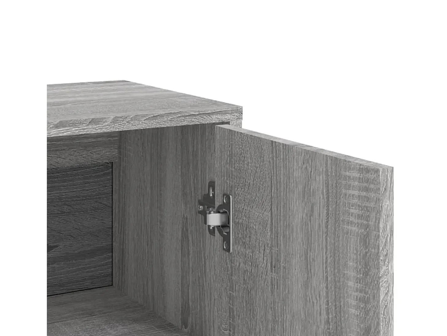 Aparador buffet cómoda armario unidad de almacenamiento organizador cocina salón salón Sonoma 60 x 31 x 84 cm madera contrachapada gris 02_0036391