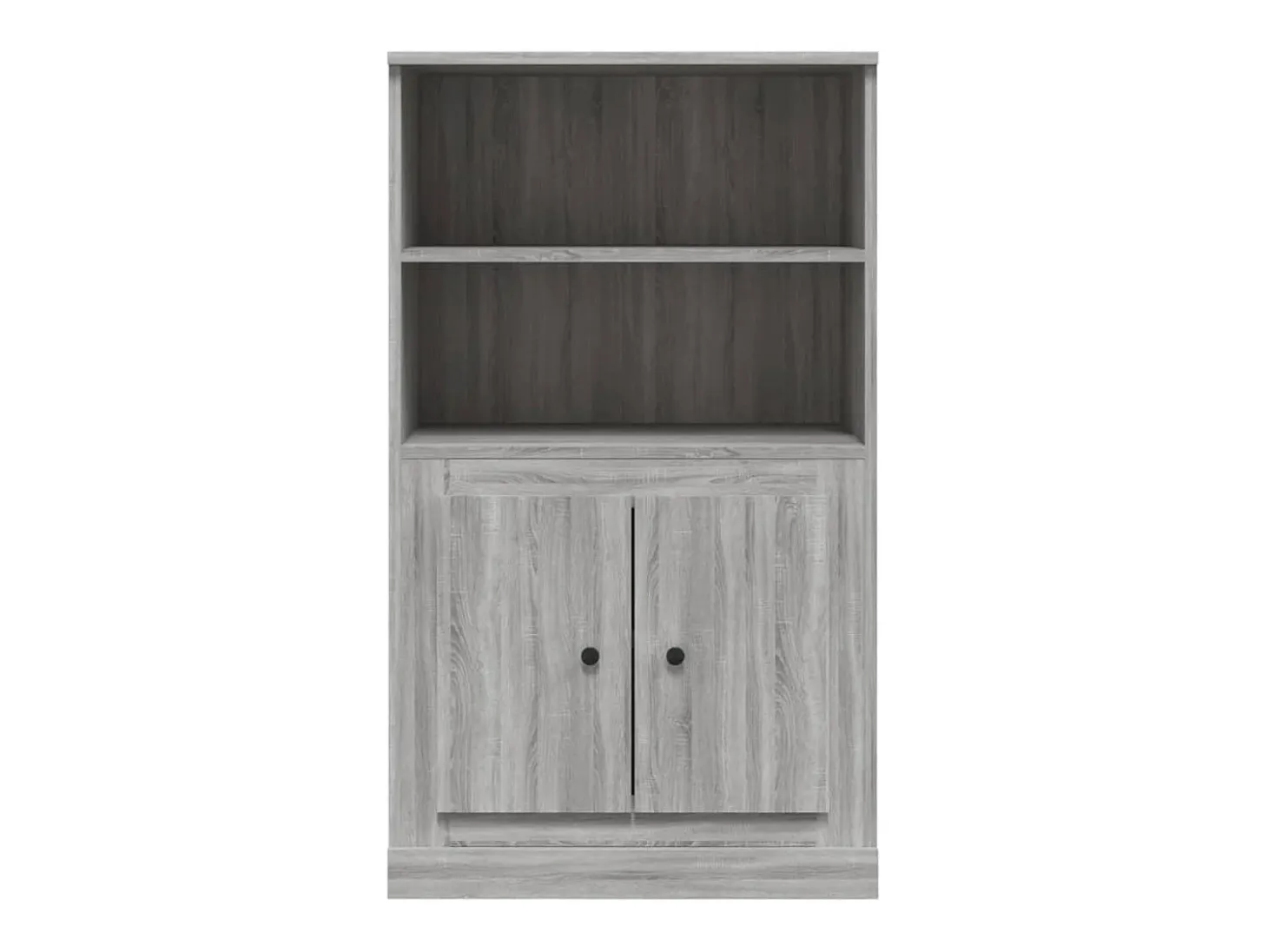 Aparador buffet cómoda armario mueble organizador cocina salón salón alto Sonoma 60 x 35,5 x 103,5 cm madera contrachapada gris 02_0035378