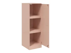 Aparador buffet cómoda armario unidad de almacenamiento organizador cocina salón salón 34,5 x 39 x 107 cm acero Rosa 02_0036199