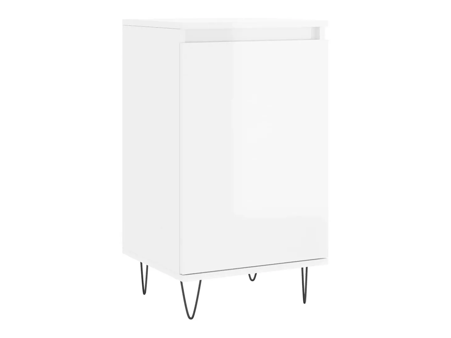 Aparador buffet cómoda armario mueble organizador cocina salón salón juego de 2 brillante 40 x 35 x 70 cm madera contrachapada marrón 02_0036704
