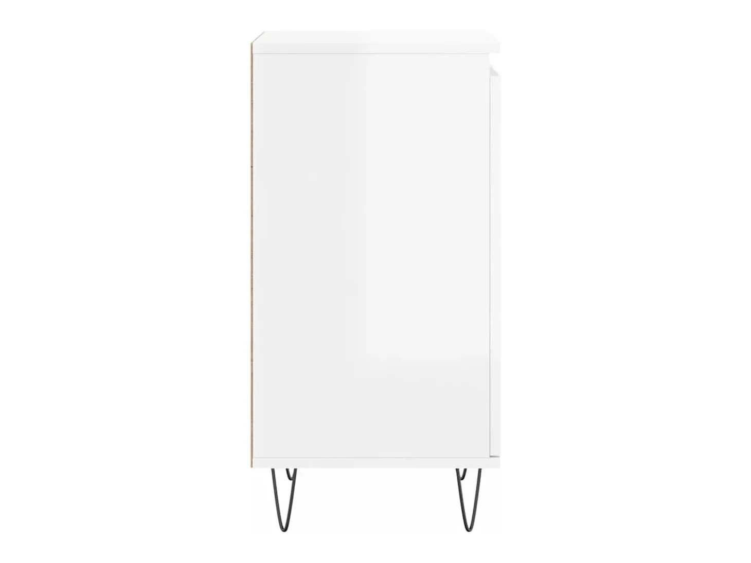 Aparador buffet cómoda armario mueble organizador cocina salón salón juego de 2 brillante 40 x 35 x 70 cm madera contrachapada marrón 02_0036704