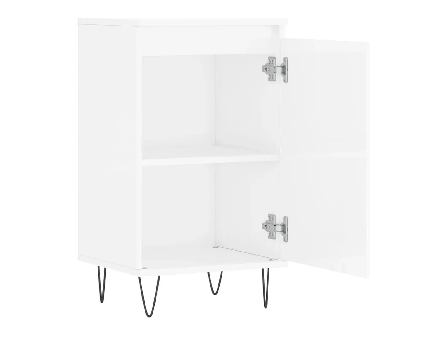 Aparador buffet cómoda armario mueble organizador cocina salón salón juego de 2 brillante 40 x 35 x 70 cm madera contrachapada marrón 02_0036704