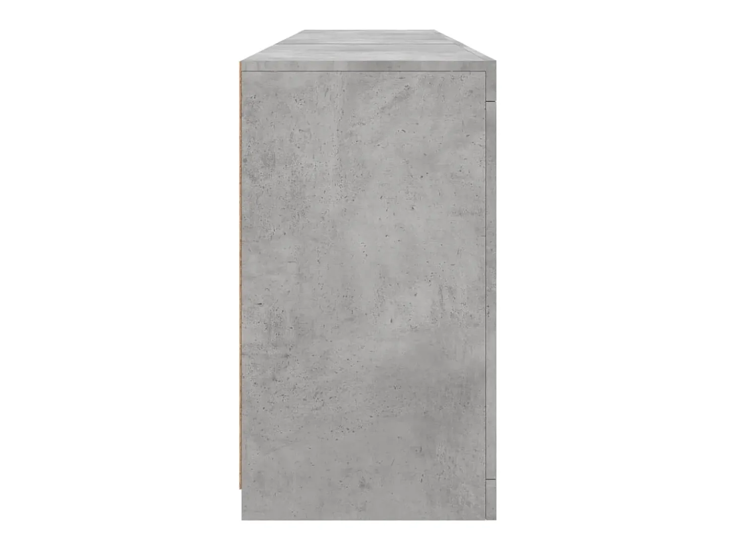 Aparador buffet cómoda armario mueble organizador cocina salón salón con luces LED 181,5 x 37 x 67 cm gris 02_0029987