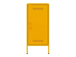 Aparador buffet cómoda armario mueble organizador cocina salón salón amarillo mostaza 36 x 39 x 79 cm acero Amarillo 02_0035695