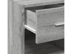 Aparador buffet cómoda armario unidad de almacenamiento organizador cocina salón salonsonoma 50 x 42,5 x 93 cm madera contrachapada gris 02_0036371