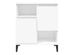 Aparador buffet cómoda armario mueble organizador cocina salón salón juego de 2 60 x 35 x 70 cm blanco madera contrachapada 02_0036681