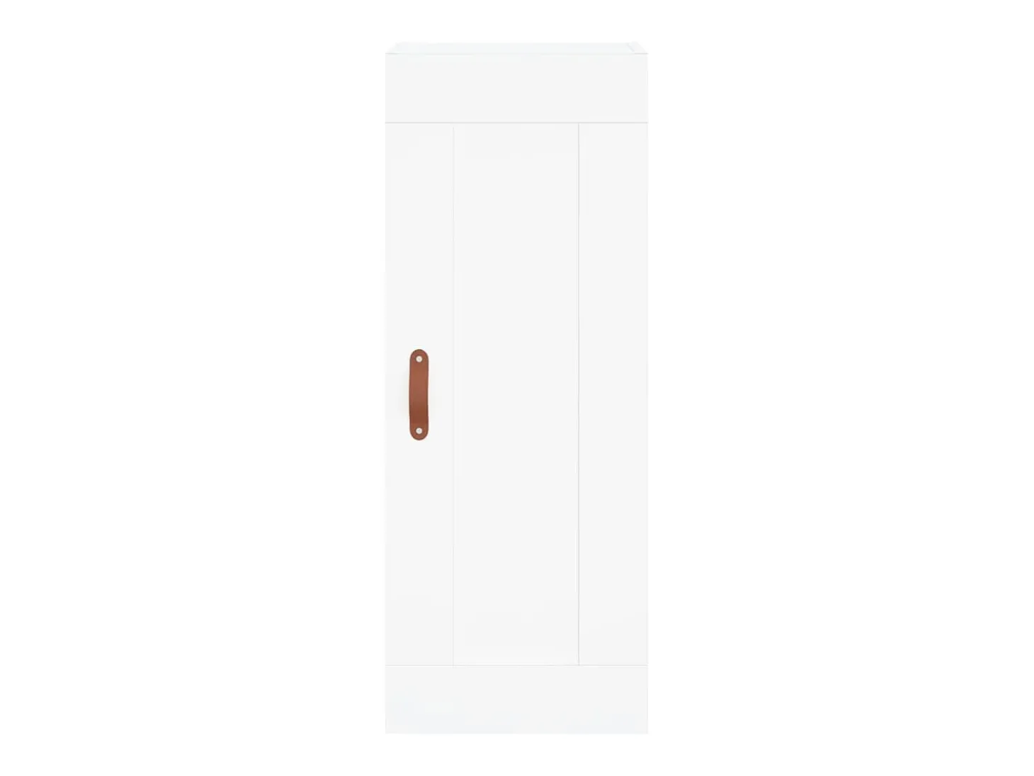 Aparador buffet cómoda armario mueble organizador cocina salón salón alto 34,5 x 34 x 180 cm madera contrachapada blanco 02_0032304