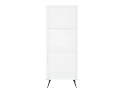 Aparador buffet cómoda armario mueble organizador cocina salón salón alto 34,5 x 34 x 180 cm madera contrachapada blanco 02_0032304