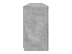 Aparador buffet cómoda armario mueble organizador cocina salón salón con luces LED 164 x 37 x 67 cm gris 02_0029984