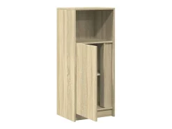 Aparador buffet cómoda armario mueble organizador cocina salón salón con Sonoma LED 42,5 x 34 x 100 cm madera contrachapada marrón 02_0029795