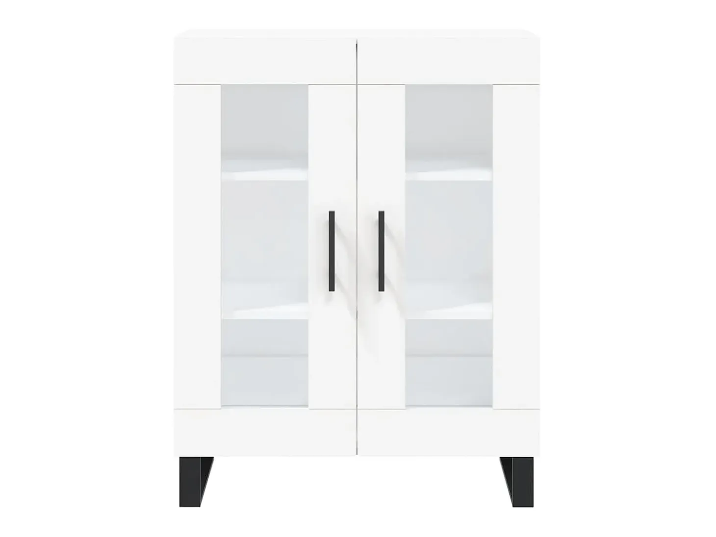 Aparador buffet cómoda armario mueble organizador cocina salón salón alto 69,5 x 34 x 180 cm madera contrachapada blanco 02_0032543