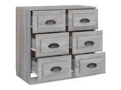 Aparador buffet cómoda armario unidad de almacenamiento organizador cocina salón salonsonoma 70 x 35,5 x 67,5 cm madera contrachapada gris 02_0036515