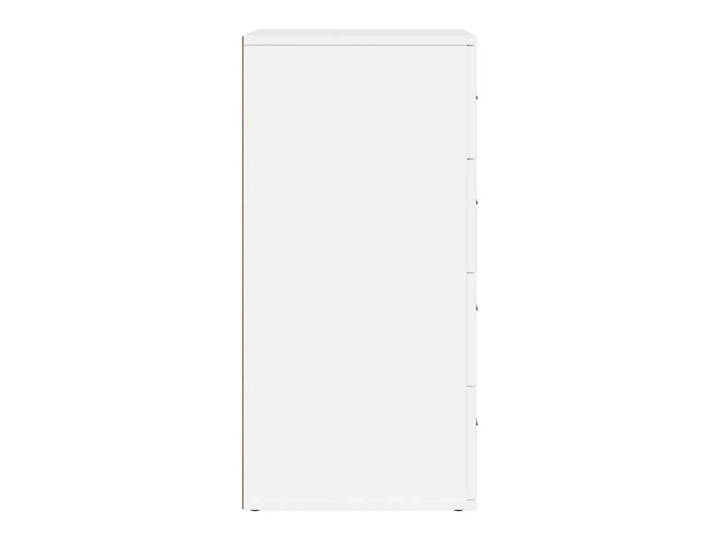 Aparador buffet cómoda armario unidad de almacenamiento organizador cocina salón salón 60 x 39 x 80 cm madera contrachapada blanca 02_0030376