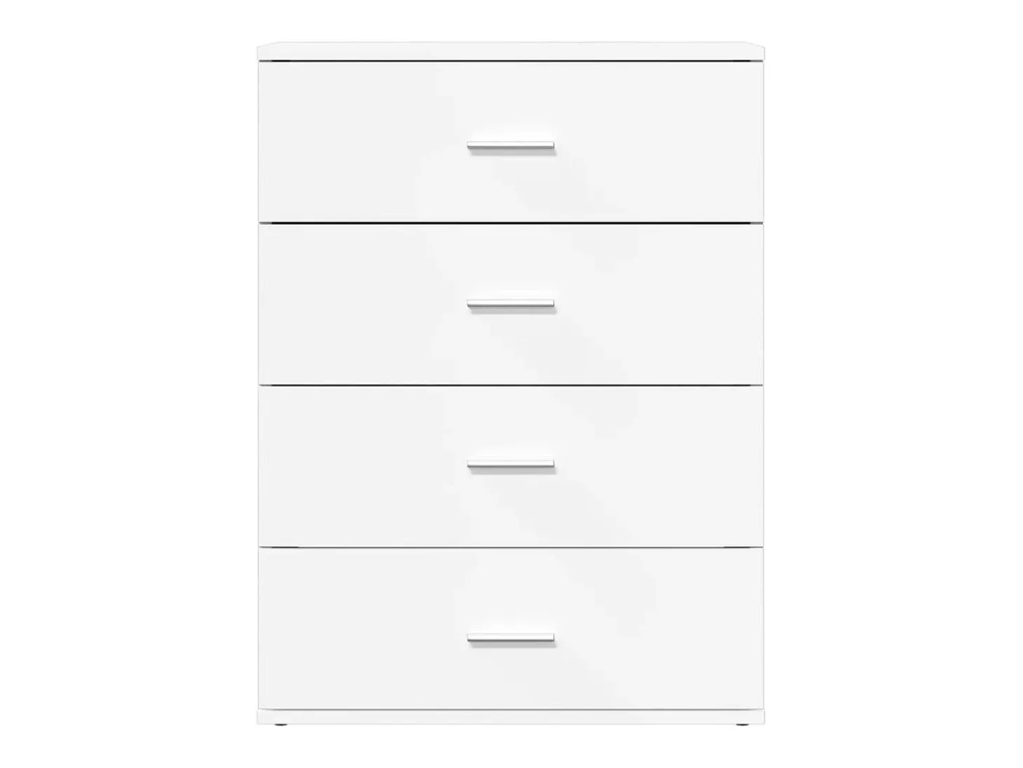 Aparador buffet cómoda armario unidad de almacenamiento organizador cocina salón salón 60 x 39 x 80 cm madera contrachapada blanca 02_0030376