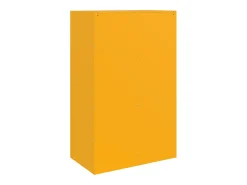 Aparador buffet cómoda armario mueble organizador cocina salón salón amarillo mostaza 67 x 39 x 107 cm acero Amarillo 02_0035696