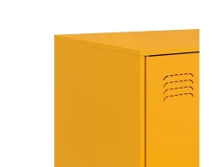 Aparador buffet cómoda armario mueble organizador cocina salón salón amarillo mostaza 67 x 39 x 107 cm acero Amarillo 02_0035696
