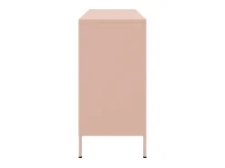Aparador buffet cómoda armario mueble organizador cocina salón salón 100,5 x 39 x 79 cm acero rosa 02_0036198