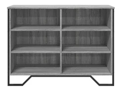 Aparador buffet cómoda armario unidad de almacenamiento organizador cocina salón salonsonoma 101 x 35,5 x 74,5 cm madera contrachapada gris 02_0036264