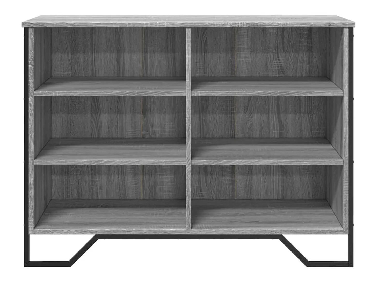 Aparador buffet cómoda armario unidad de almacenamiento organizador cocina salón salonsonoma 101 x 35,5 x 74,5 cm madera contrachapada gris 02_0036264