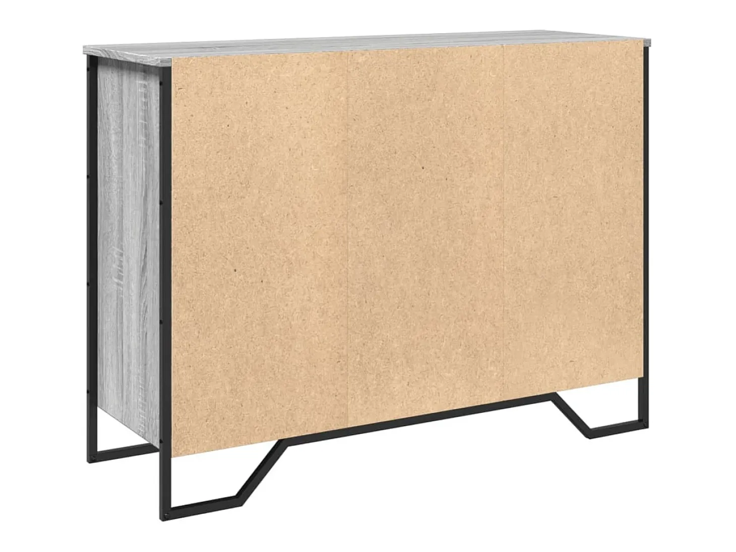 Aparador buffet cómoda armario unidad de almacenamiento organizador cocina salón salonsonoma 101 x 35,5 x 74,5 cm madera contrachapada gris 02_0036264