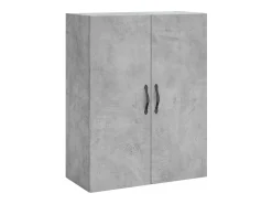 Aparador buffet cómoda armario mueble organizador cocina salón salón alto 69,5 x 34 x 180 cm madera contrachapada gris 02_0034643