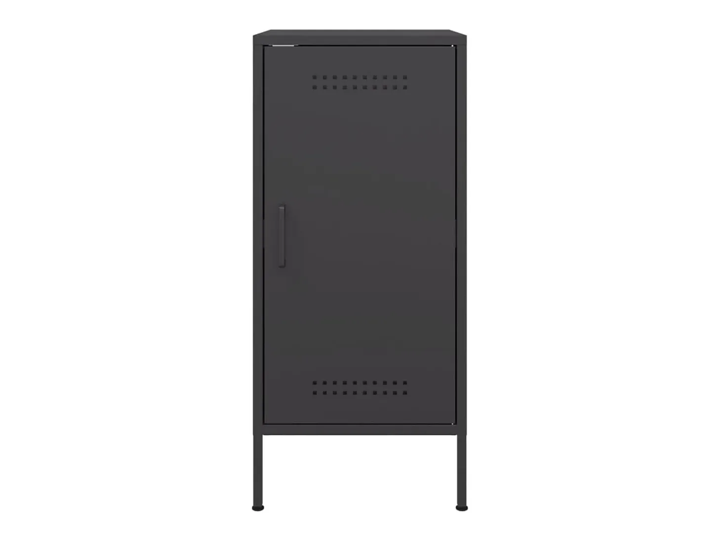 Aparador buffet cómoda armario unidad de almacenamiento organizador cocina salón salón juego de 2 36 x 39 x 79 cm acero negro 02_0036897