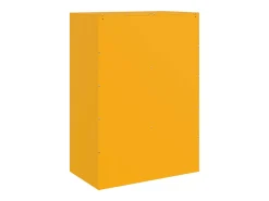 Aparador buffet cómoda armario mueble organizador cocina salón salón amarillo mostaza 67 x 39 x 95 cm acero Amarillo 02_0035703